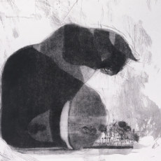 芝池美恵銅版画展『-Cats and Knits-』