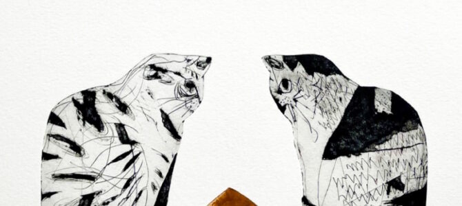 芝池美恵版画展『―銅版画と紙版画と糸と猫―』